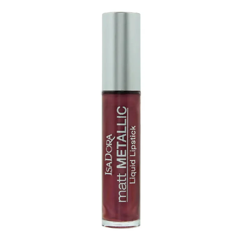 Isadora Matt Metallic 83 Burgundy Bite Lipstick 7ml