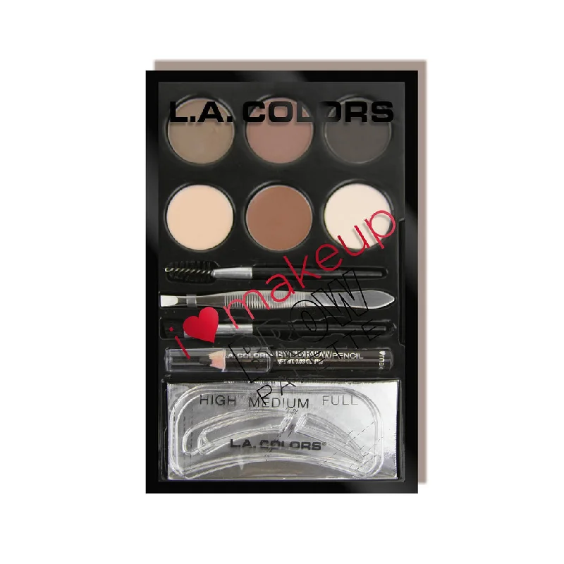 LA Colors Brow Palette Medium - Dark C30355