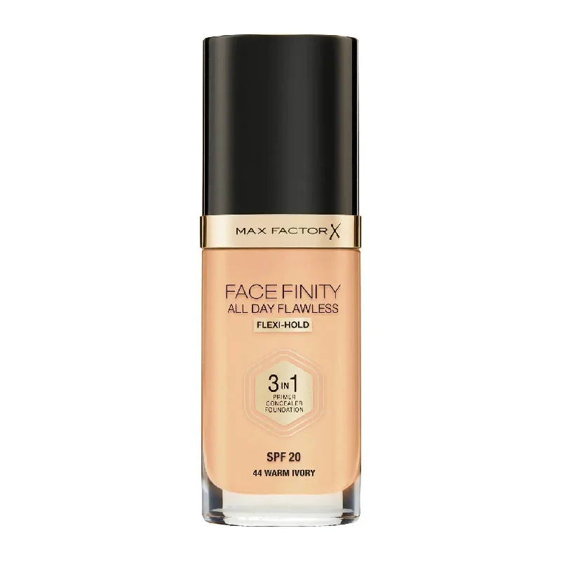 Max Factor Face Finity All Day Flawless 3 In 1 44 Warm Ivory Foundation 30ml