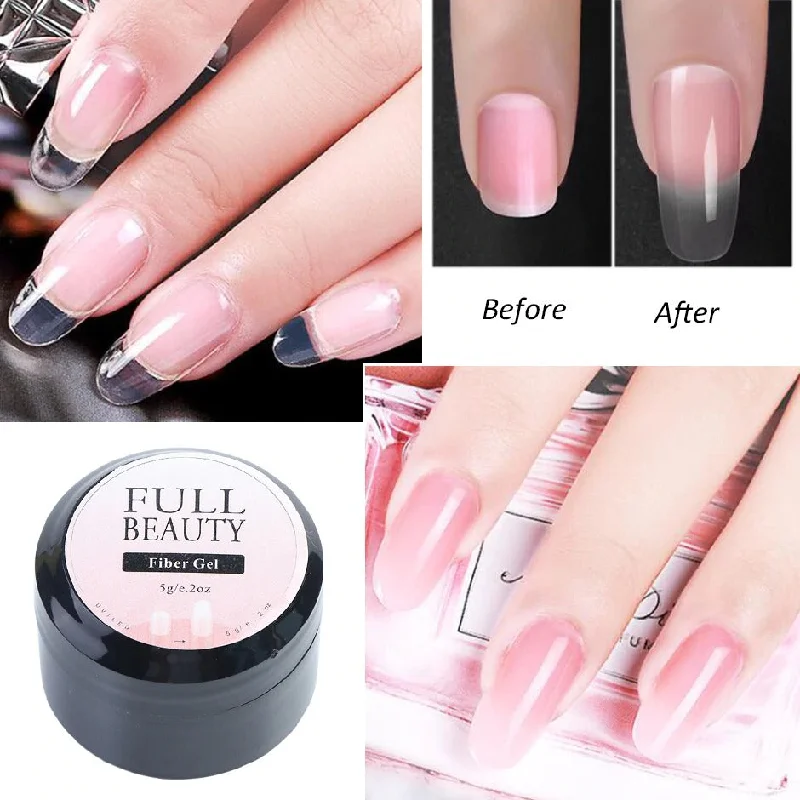 Specification: 10 pieces - Fiber extension rubber reinforcement repair nail polish