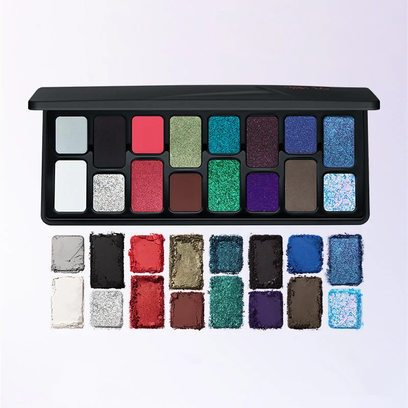 QianYan 16-Color Chameleon & Polarized Eyeshadow Palette T3673