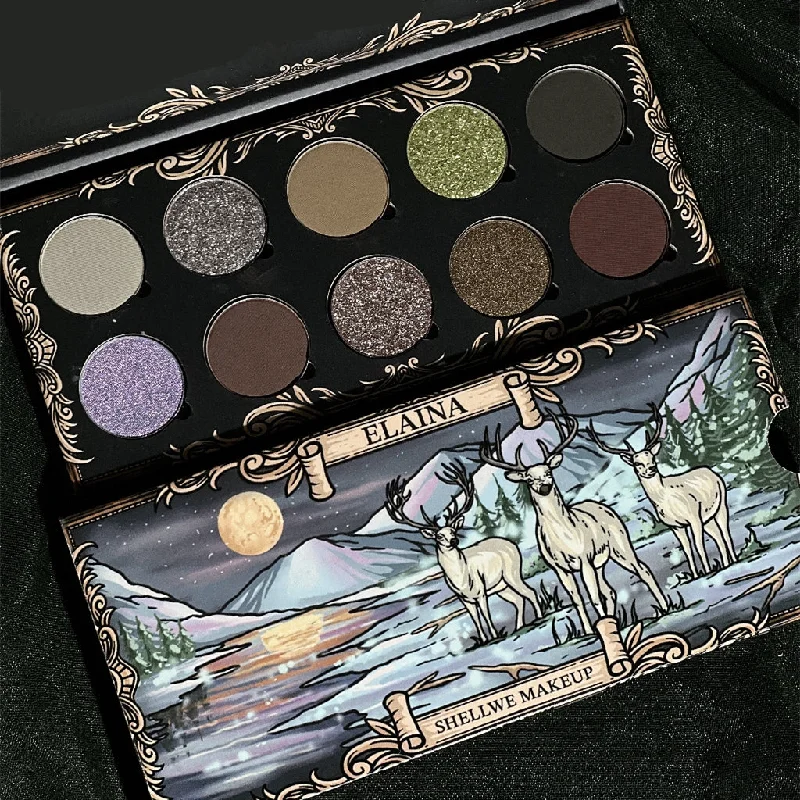 SHELLWE MAKEUP ELAINA 10 Colors Chameleon Eyeshadow Palette T4036