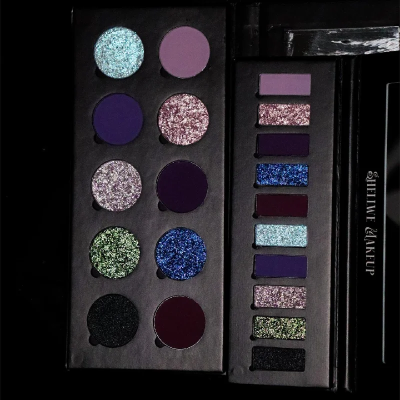 SHELLWE MAKEUP Mist Witch 10 Colors Chameleon Eyeshadow Palette T3935