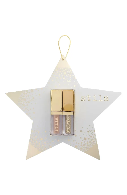 Stila Double Dip Suede Shade and Glitter & Glow Liquid Eye Shadows-Star Ornament