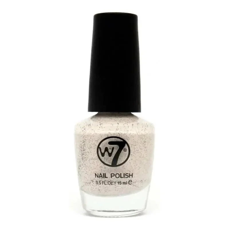 W7 Nail Polish NP87 Speckled Peach 15ml